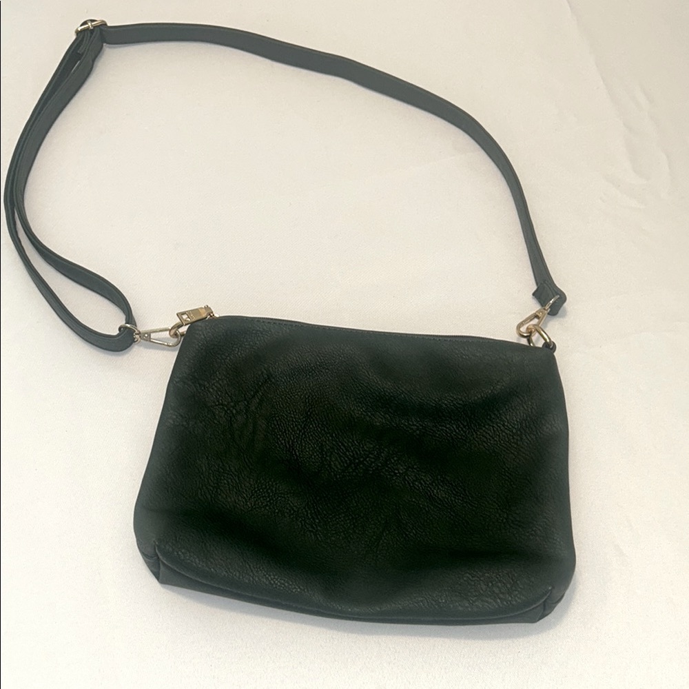 Jen & Co Elegant Green Leather Shoulder Bag